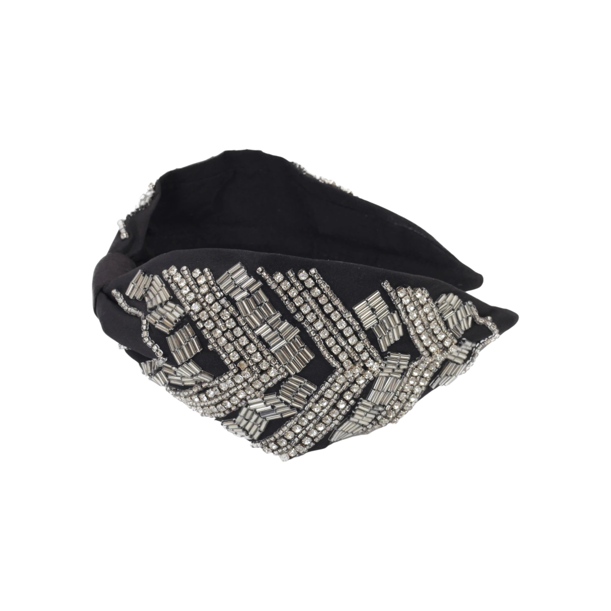 Casta Silver Embroidered Women Headband