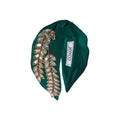 Gia Green Embroidered Women Headband – Front View | JOYCO