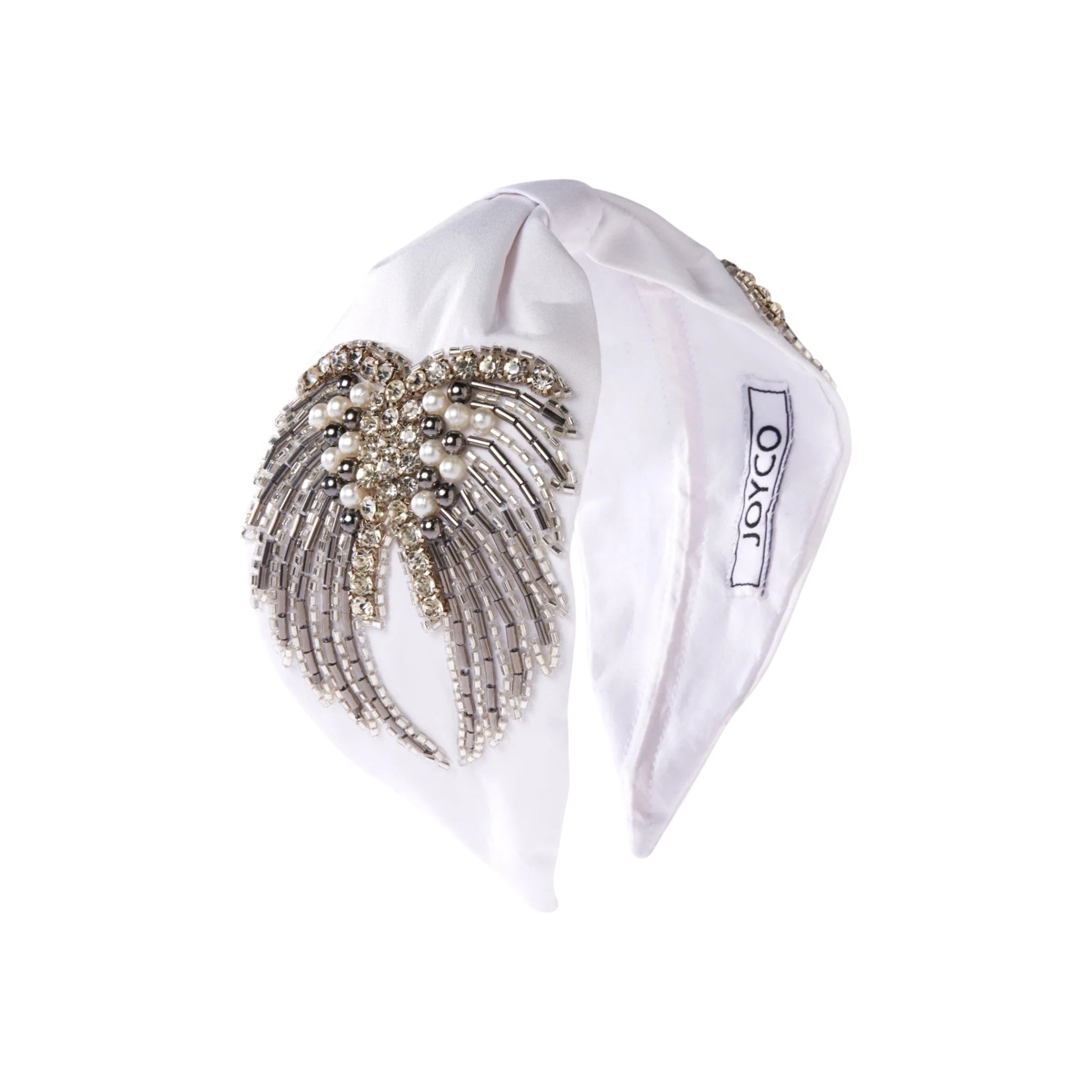 Angelo White Women Headband – Front View | JOYCO