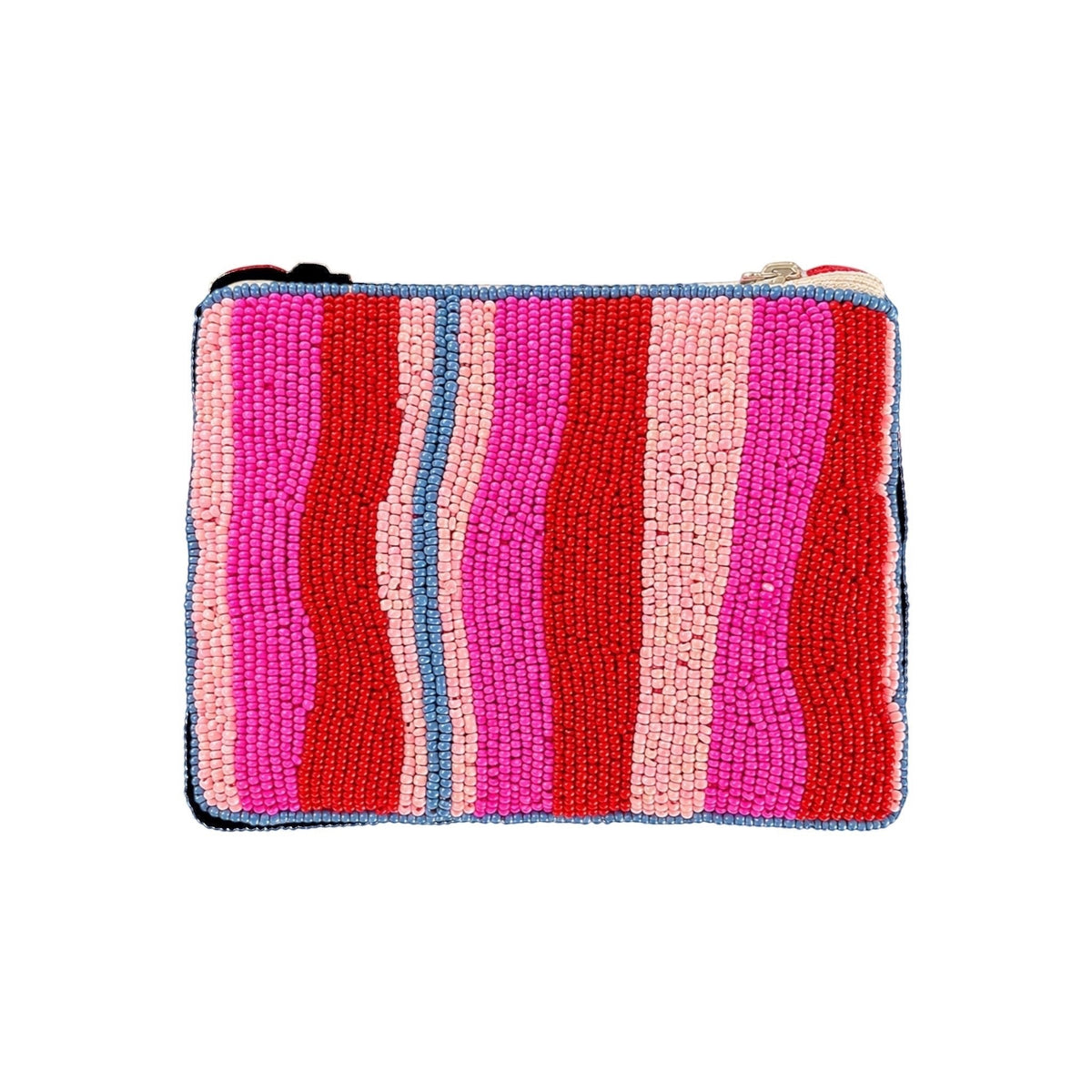 Sorbet Stripe Embroidered Pouch – Image 3 | JOYCO