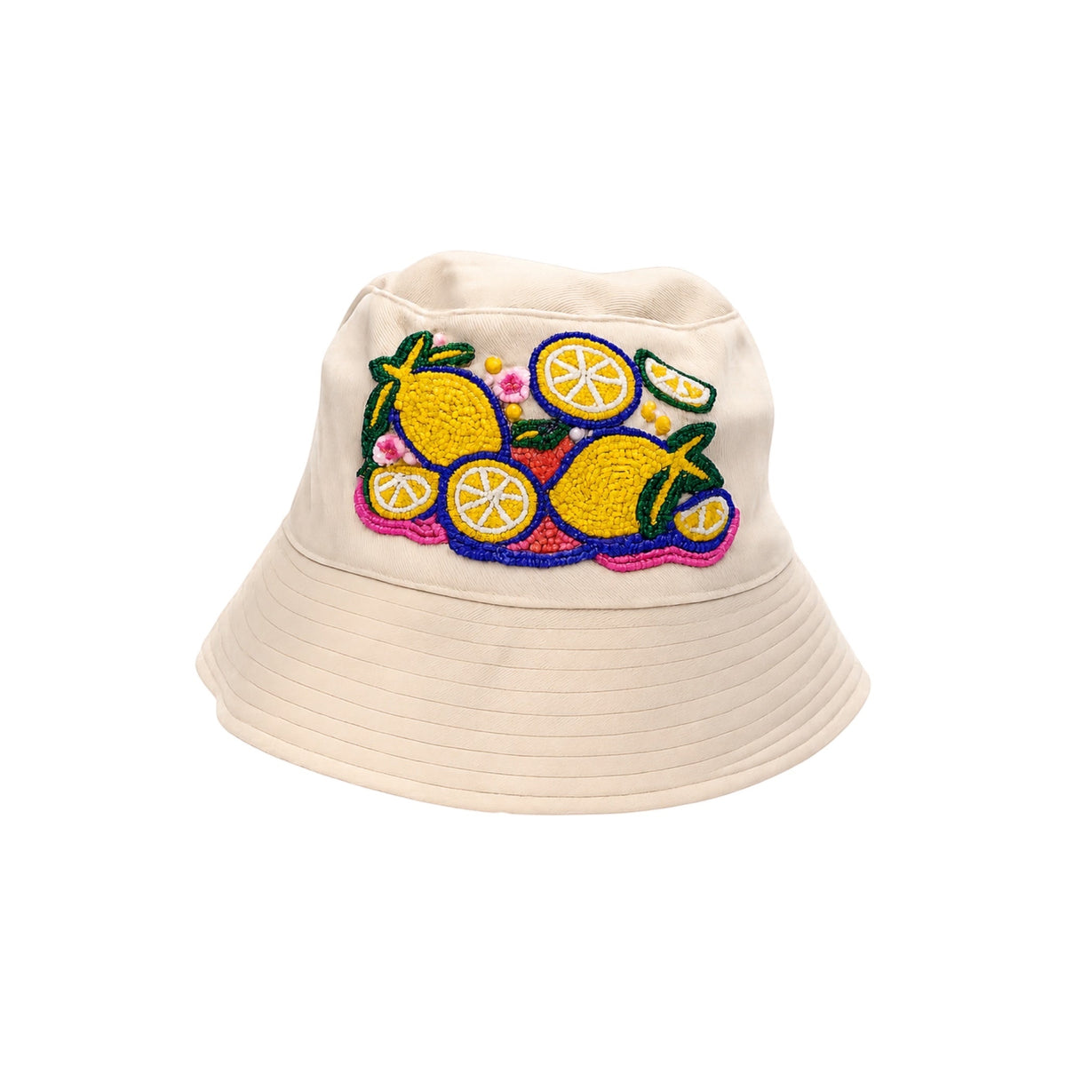 Capri Lemon Embroidered Hat – Image 1 | JOYCO