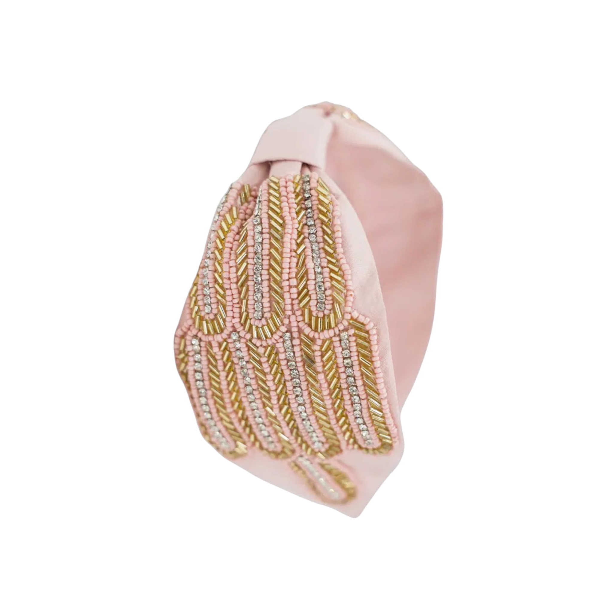 Luciana Pink Embroidered Women Headband | JOYCO Handmade Women Headband