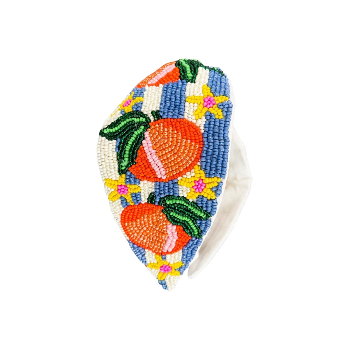 Peach Riviera Embroidered Women Headband – Image 1 | JOYCO