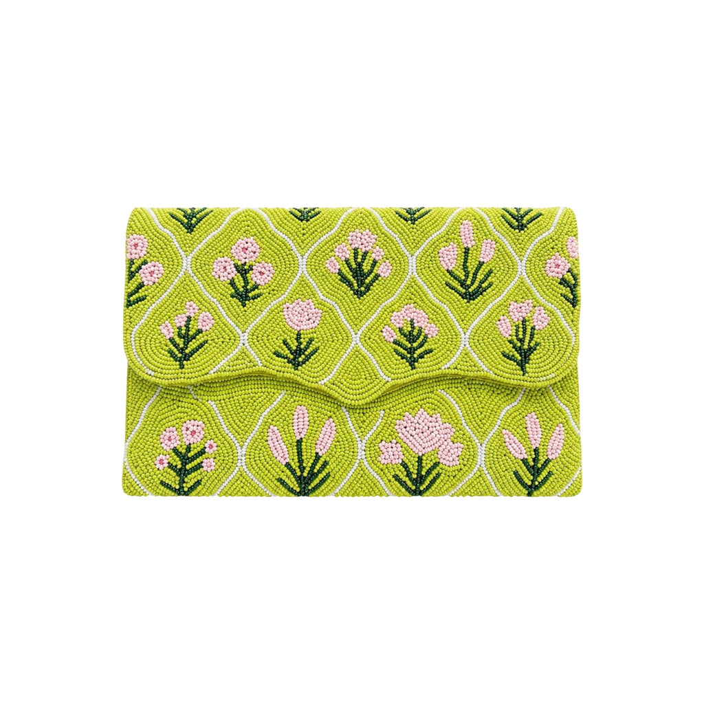 Love Embroidered Clutch – Front View | JOYCO