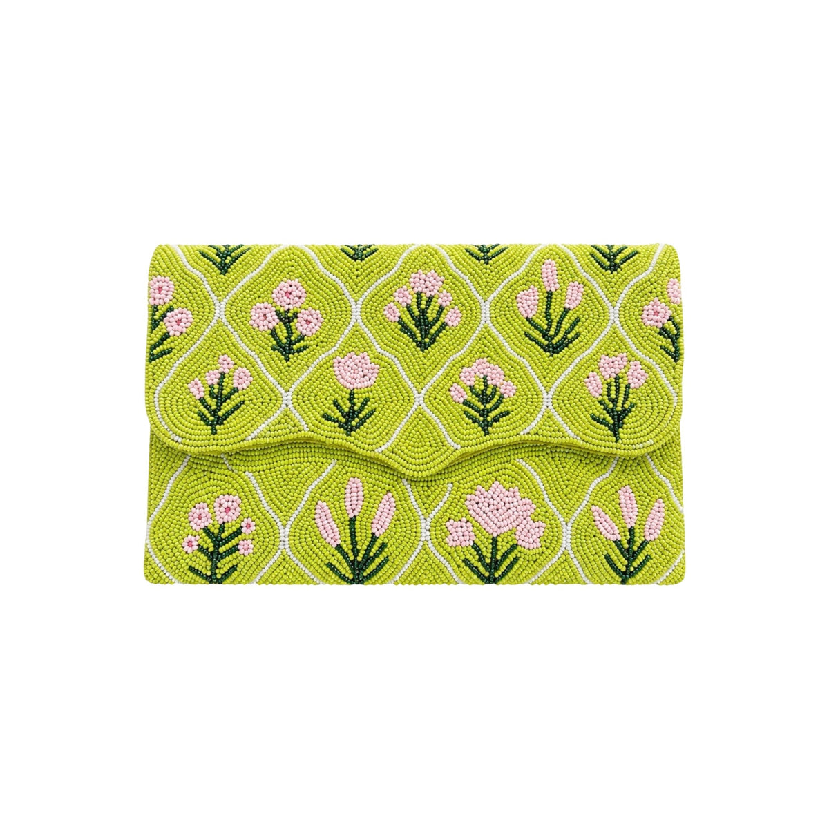 Love Embroidered Clutch – Front View | JOYCO